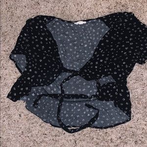 Pacsun Blouse Tie Shirt